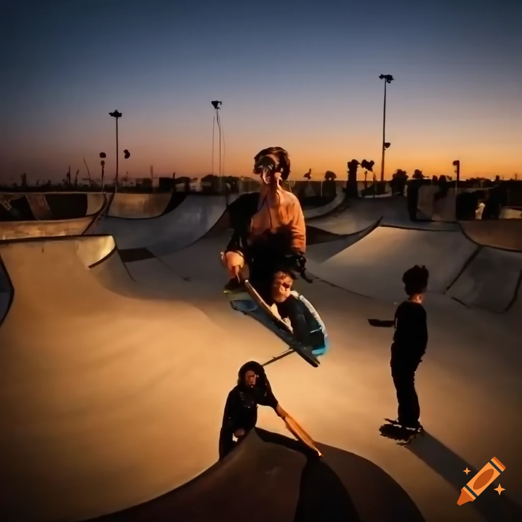 sunset-at-venice-beach-skatepark-in-los-angeles-on-craiyon