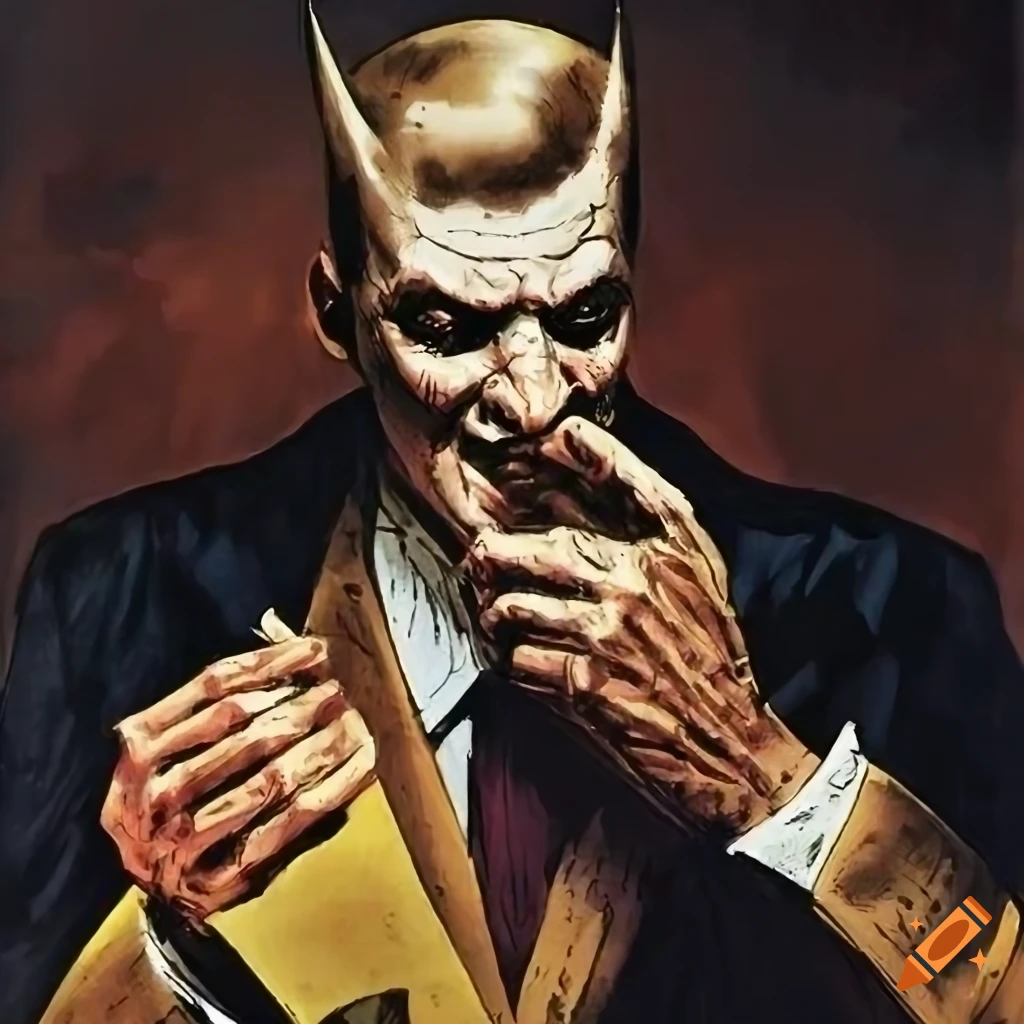 Artwork of a batman villain by norman rockwell on Craiyon