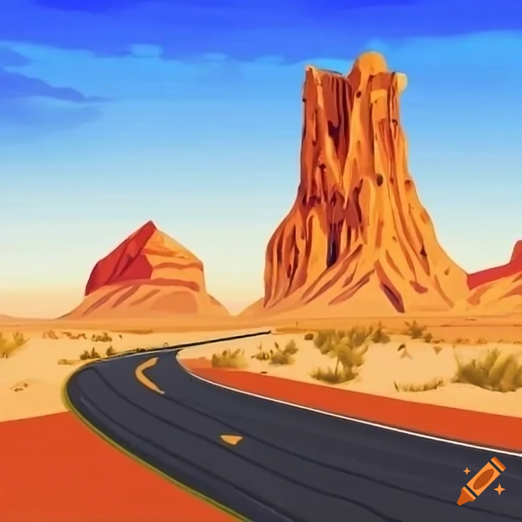 desert road Route 66