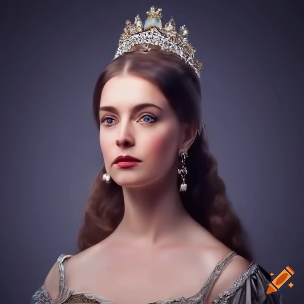 portrait of a regal woman with vibrant colors