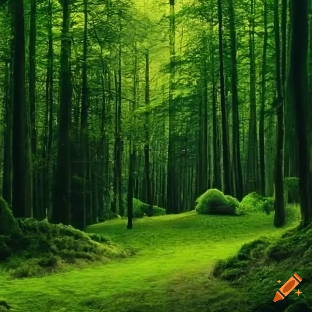 Beautiful forest landscape