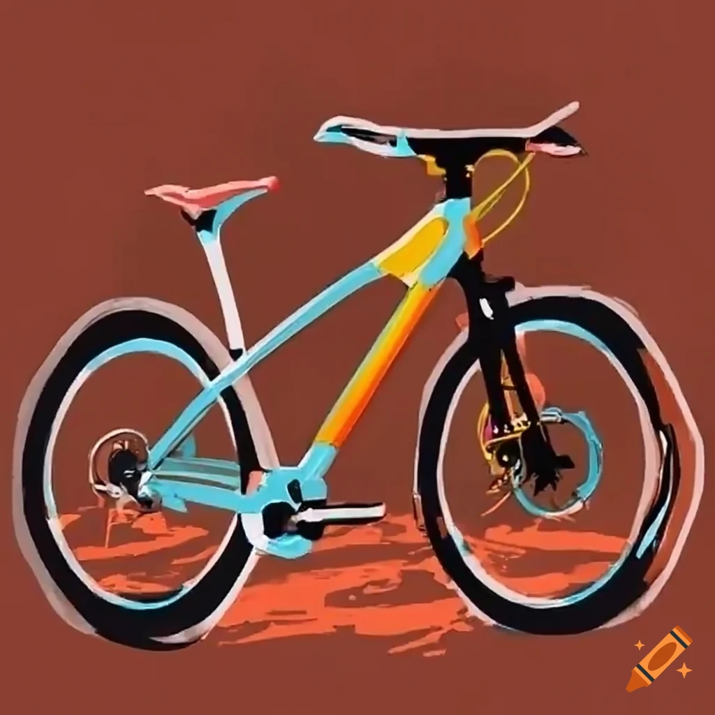 Image of a misaligned bike pedal on Craiyon
