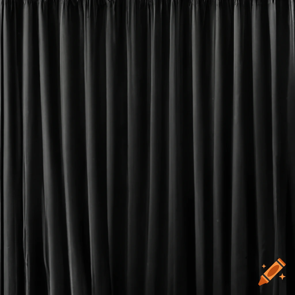 Black curtain in a 1920s jazz club