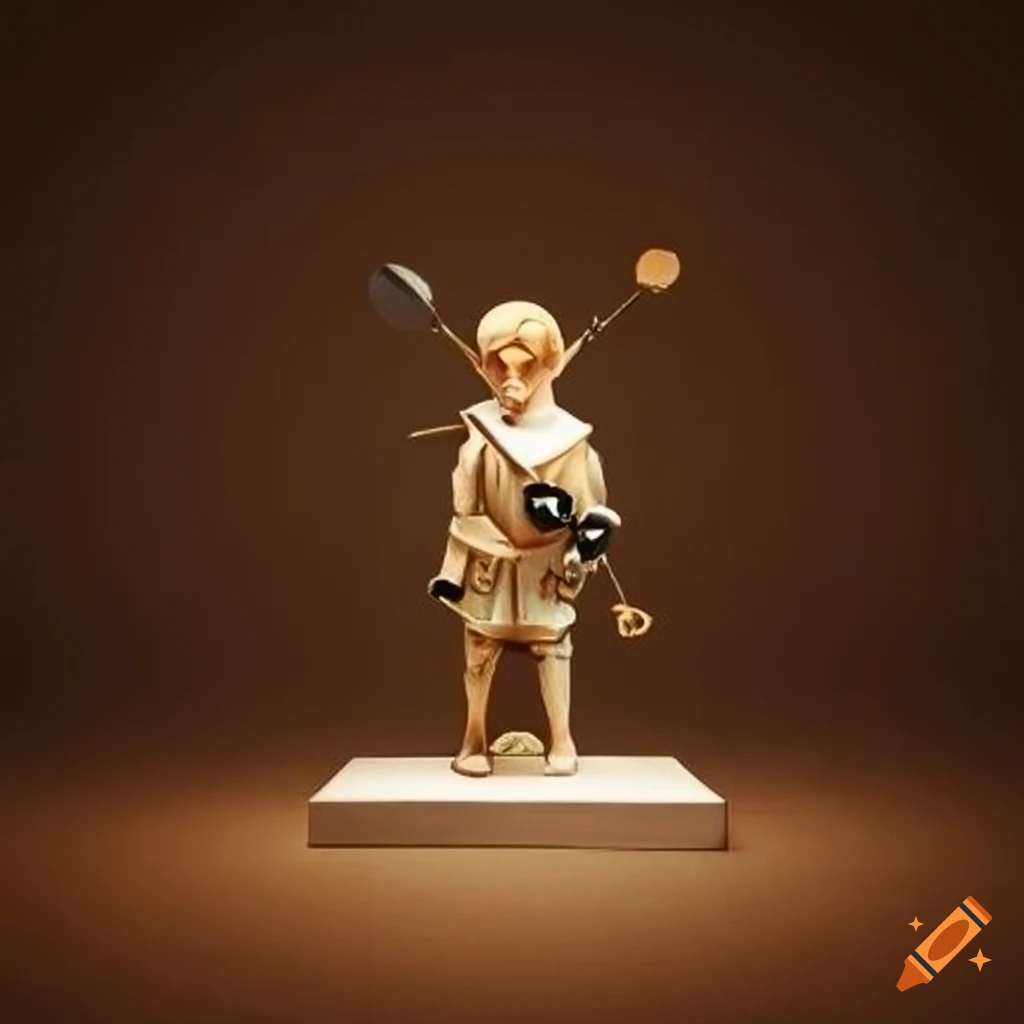 minimalist metal sculpture inspired by Zelda game