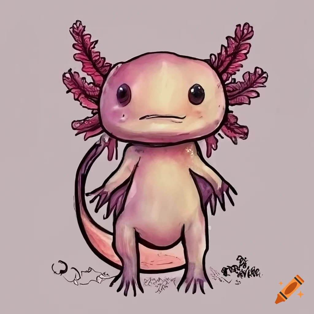 Pin by Yuliya on Ваши пины | Axolotl cute, Cute animal drawings, Cute art