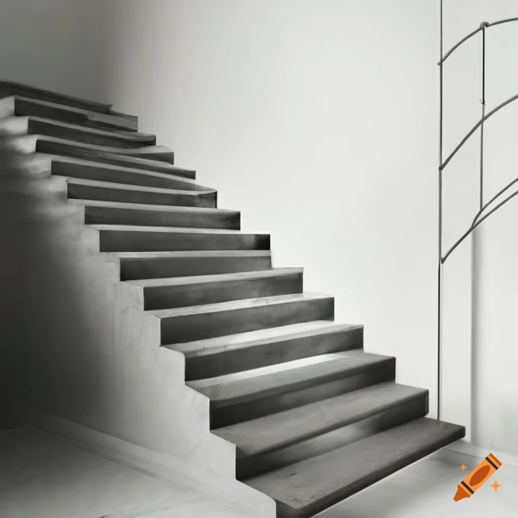 image of polished concrete stairs