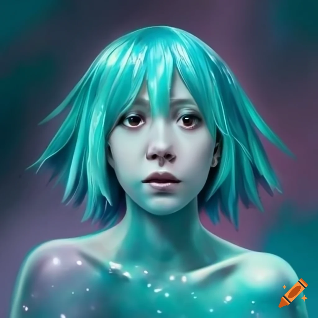 Vibrant Teal Slime With Shimmering Effect vibrant-teal-slime-with-shimmering-effect