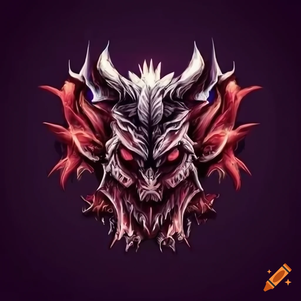 HD logo of a two-headed dragon