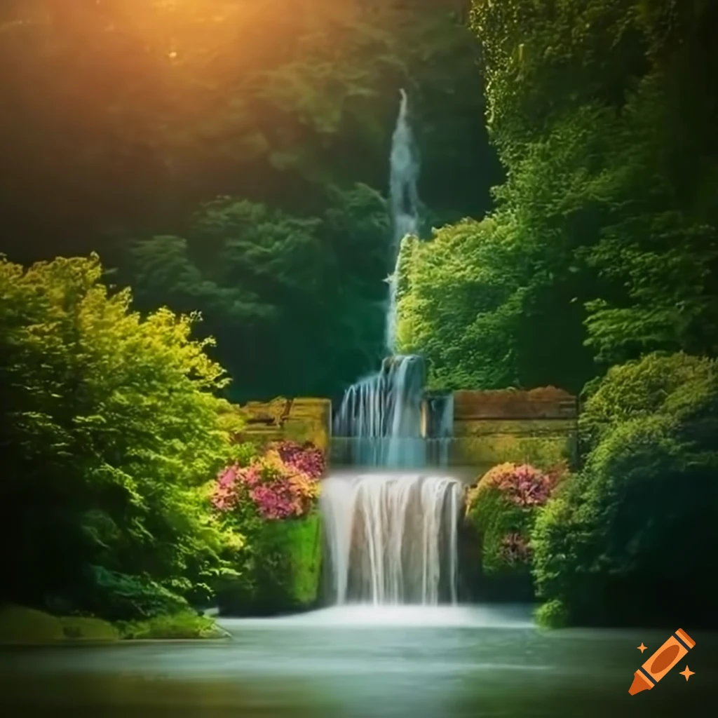 photograph of a stunning English garden in full bloom