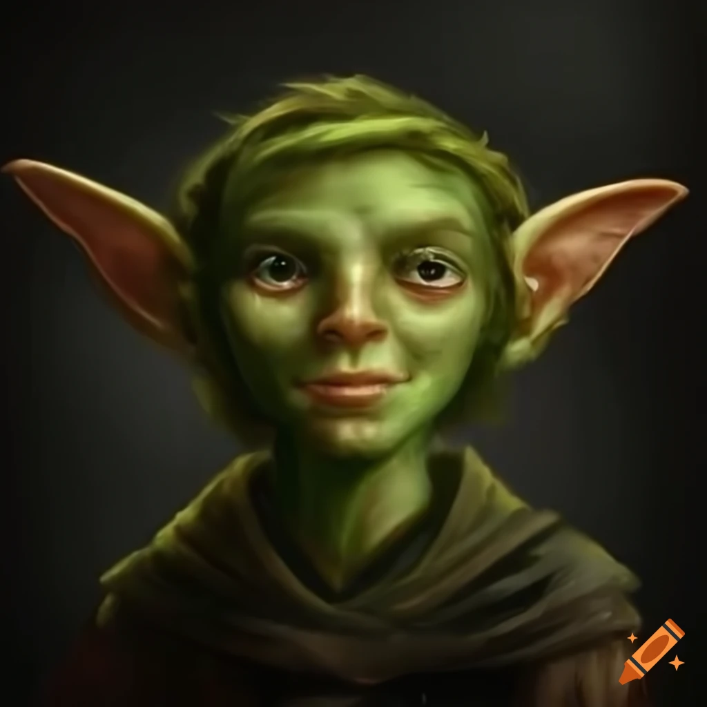 Young goblin character in digital art