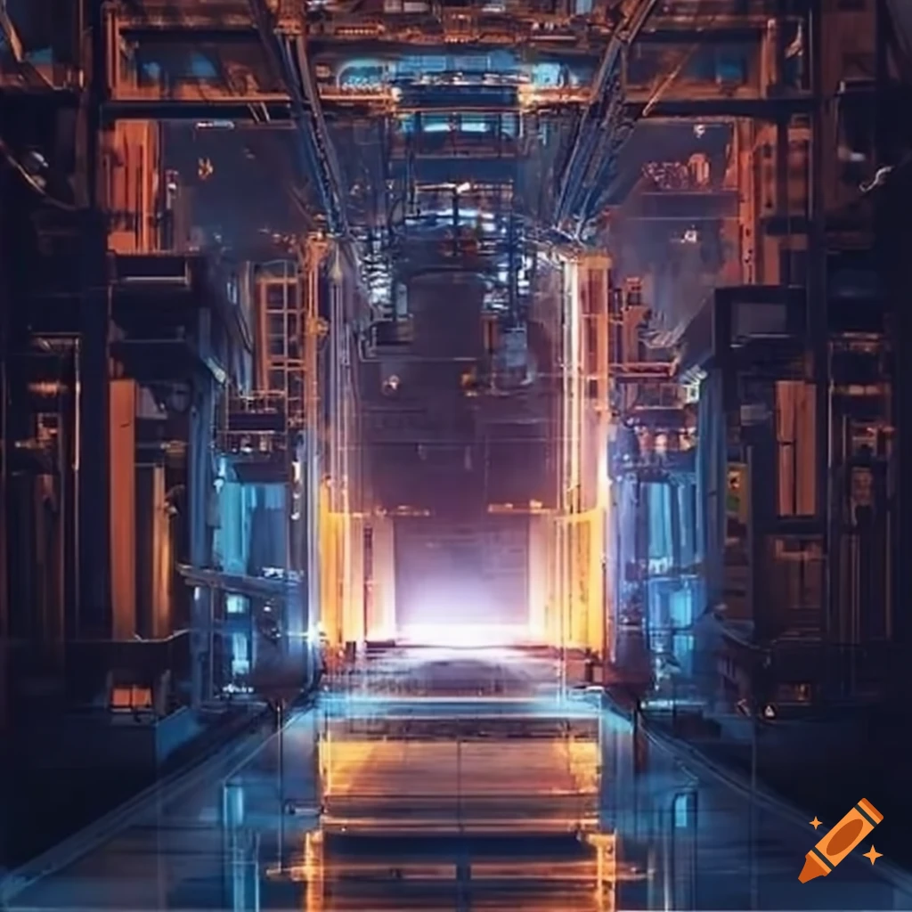 Hightech industrial scene