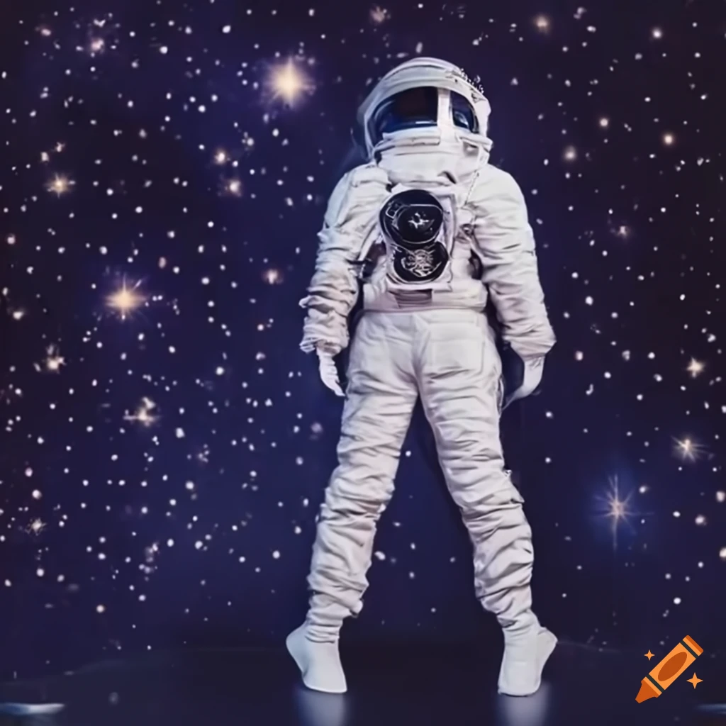Chanel-inspired astronaut in space