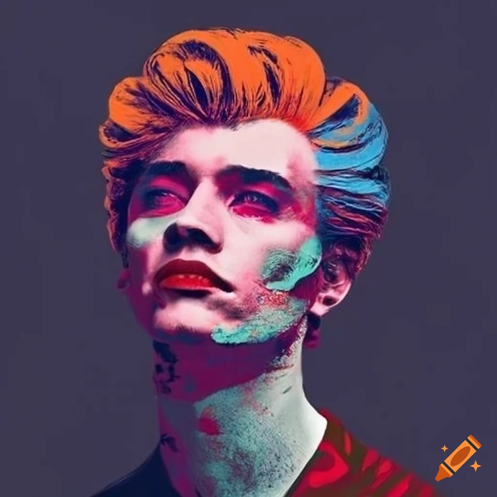 Pop Art Style Portraits Of Men s Faces On Craiyon