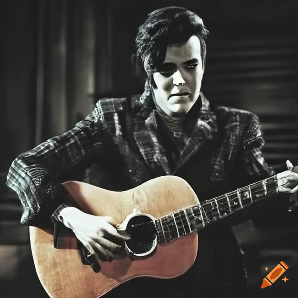 Elvis presley in a barn