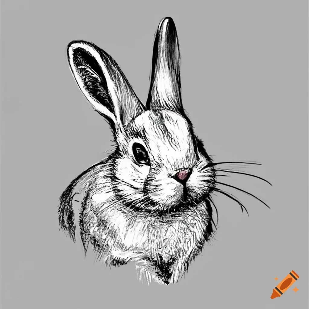 Random Bunny Expression (Sketch) by CHWArt on DeviantArt