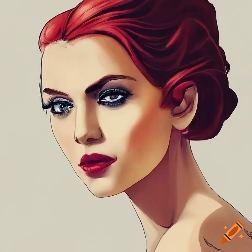 Line art Coloring Book Page Of A Beautiful Woman On Craiyon