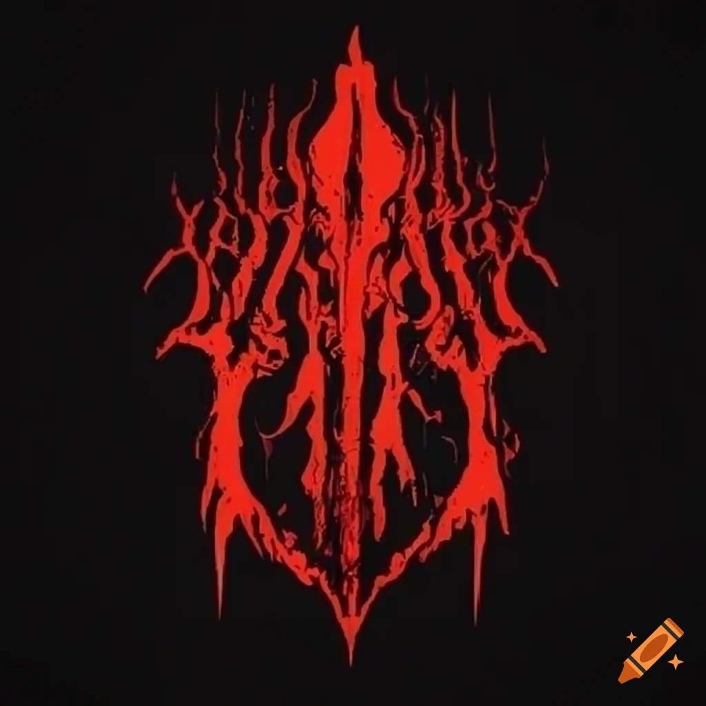 Death metal logo for band "bleed"