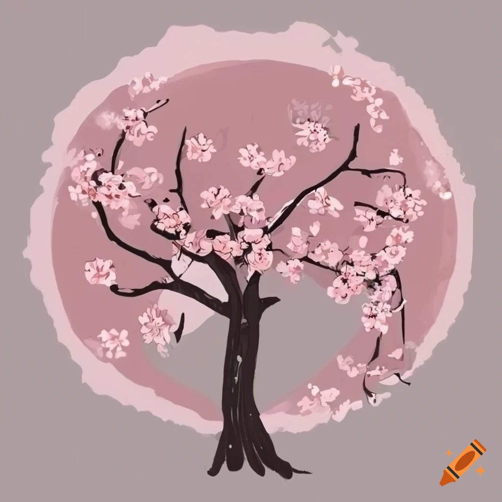 Aesthetic cherry blossom on Craiyon