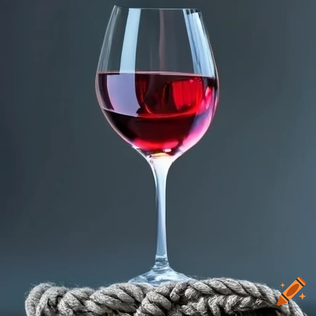 knotted-rope-with-a-glass-of-wine-on-craiyon