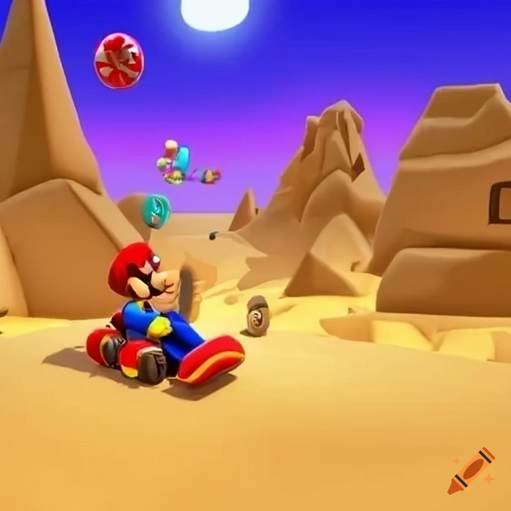 image-of-mario-kart-desert-level-on-craiyon