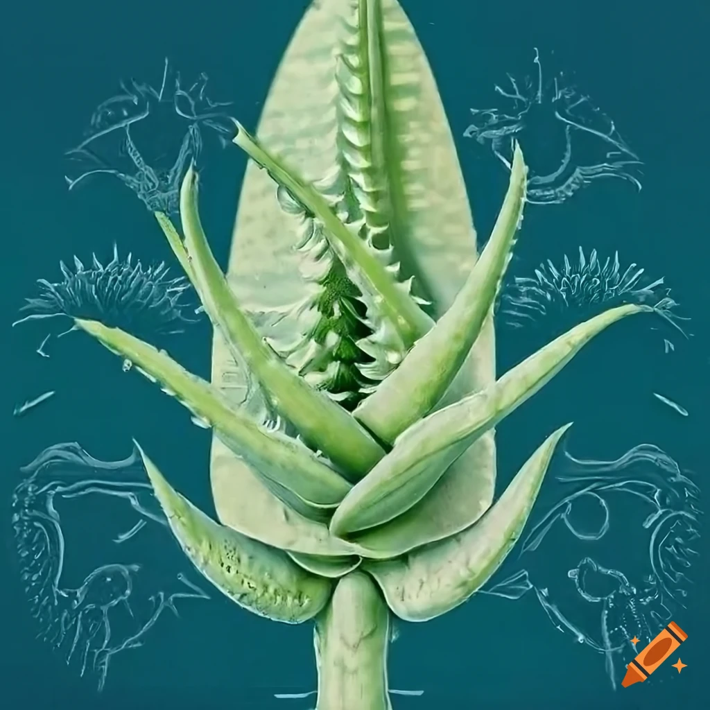 4,163 Aloe Vera Flower Art Images, Stock Photos, 3D objects, & Vectors |  Shutterstock