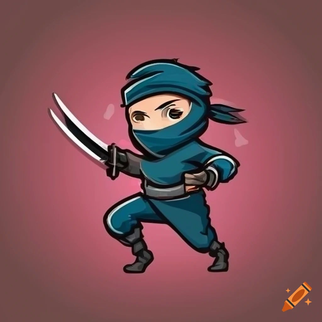 Playful Ninja Mascot Logo Design On Craiyon