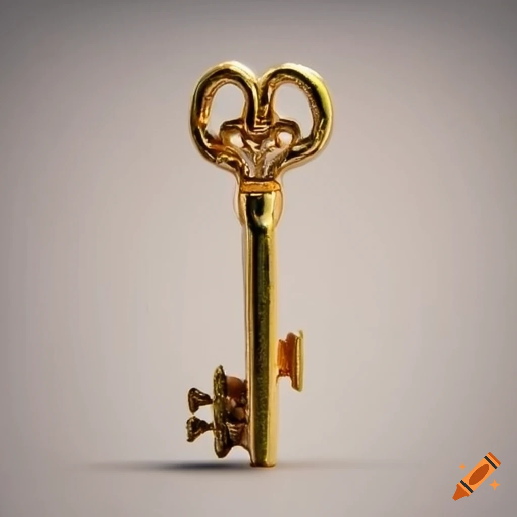 golden key with crayfish-shaped handle
