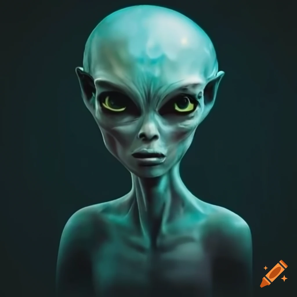 Image of a reflective-eyed alien