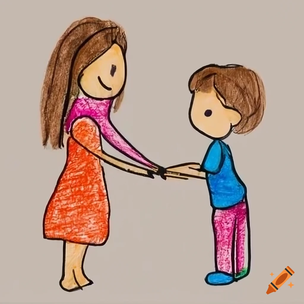 Brother Sister Drawing Images - Free Download on Freepik