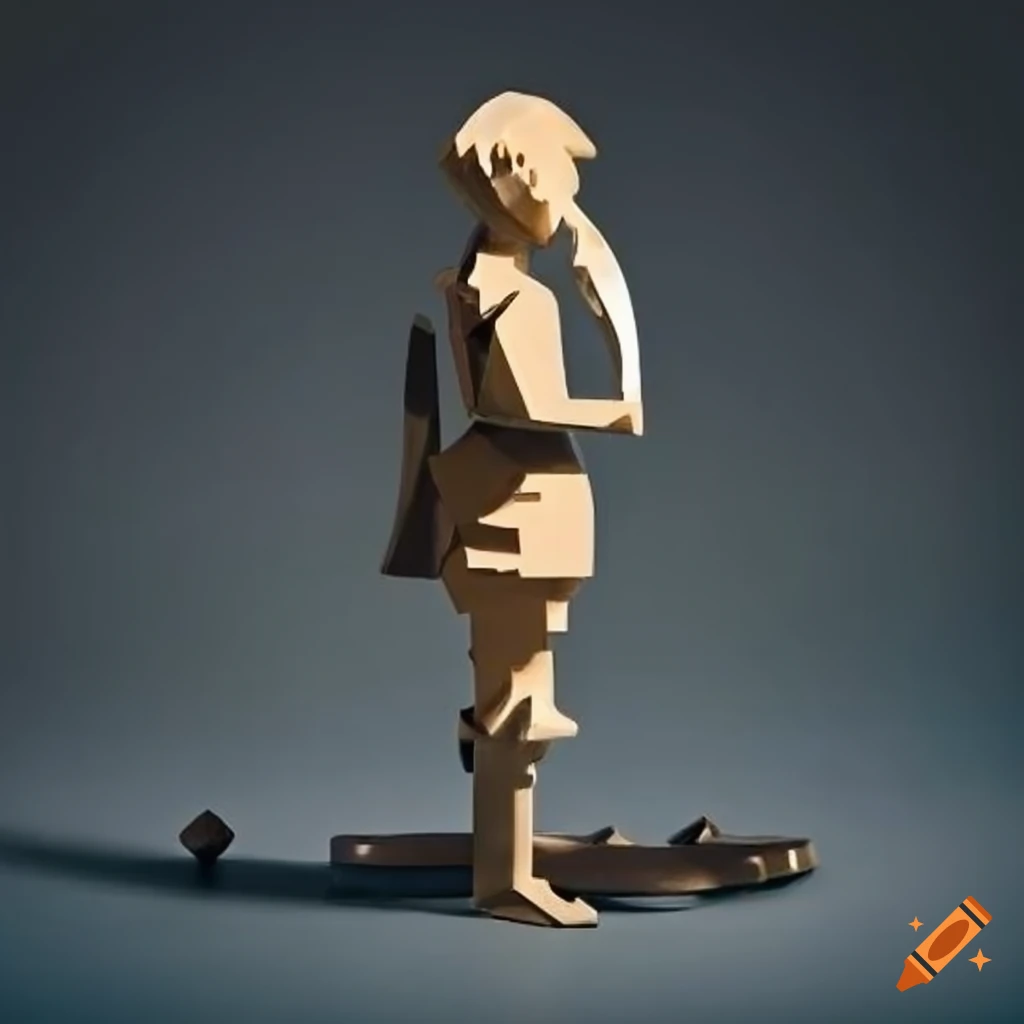 metal sculpture inspired by the Zelda game