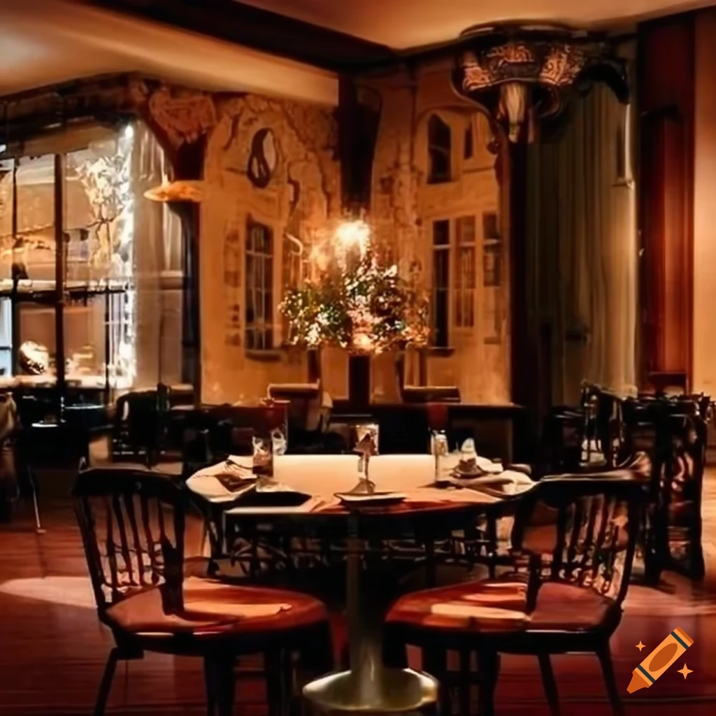 luxurious restaurant interior