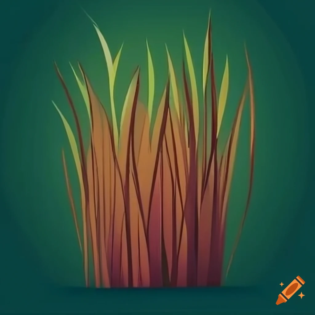 Simple, grass texture, drawing on Craiyon