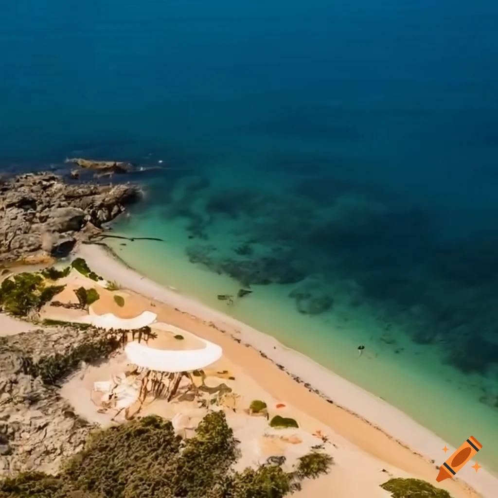 view of a Mediterranean sea resort