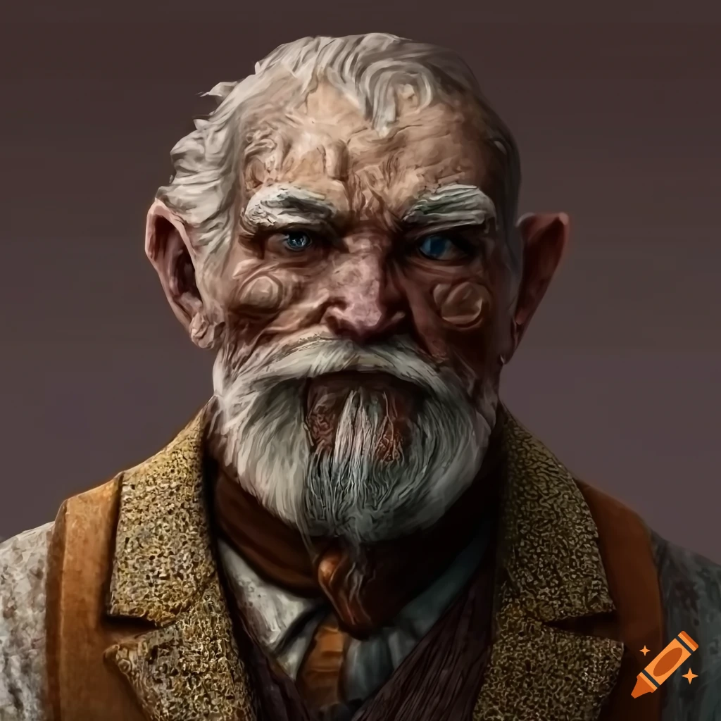 earth genasi with granite skin and marble hair