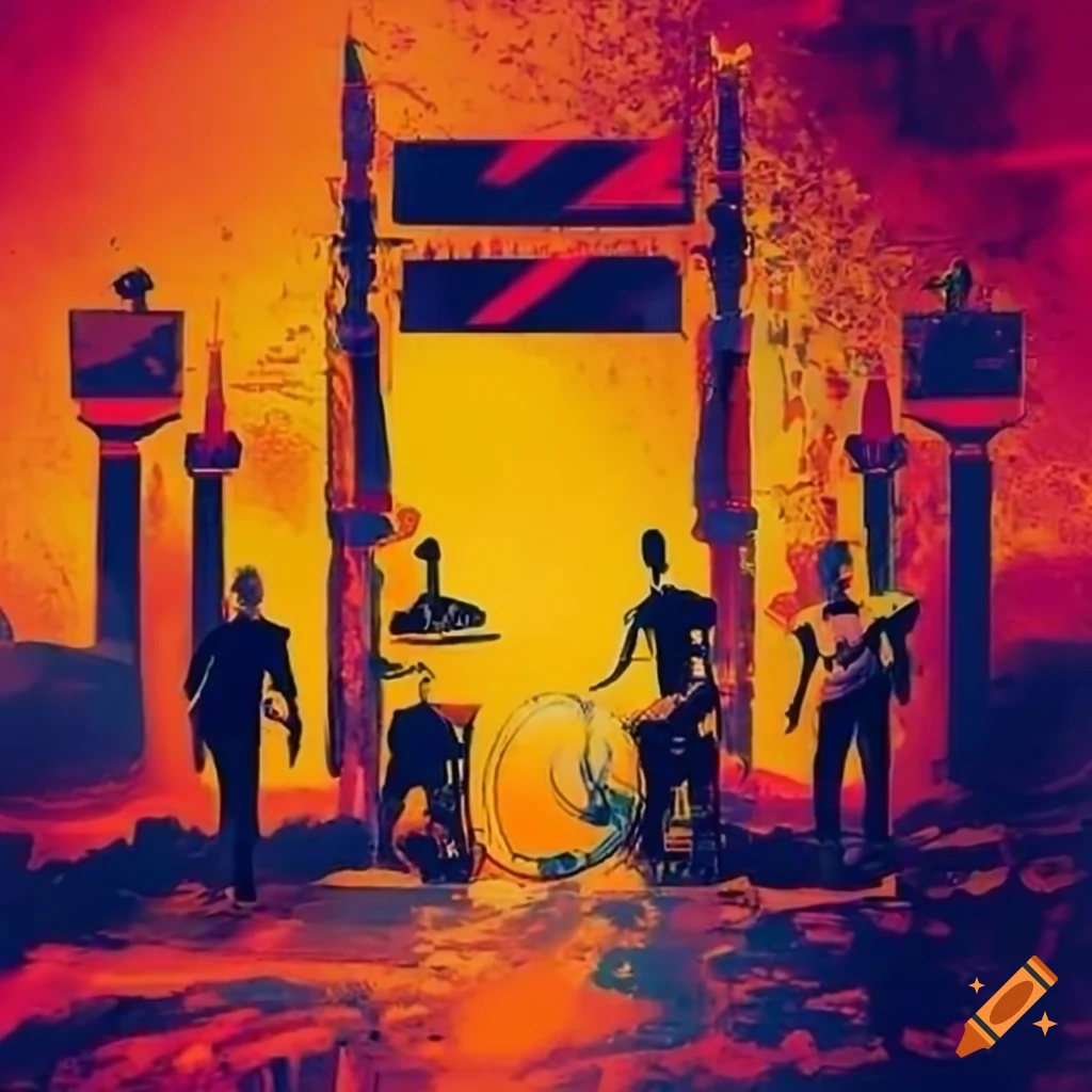 energetic concert poster for the band 'CORE'