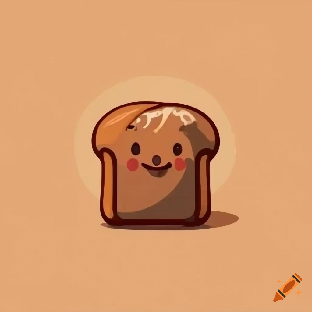 logo of toast bread with grandpa