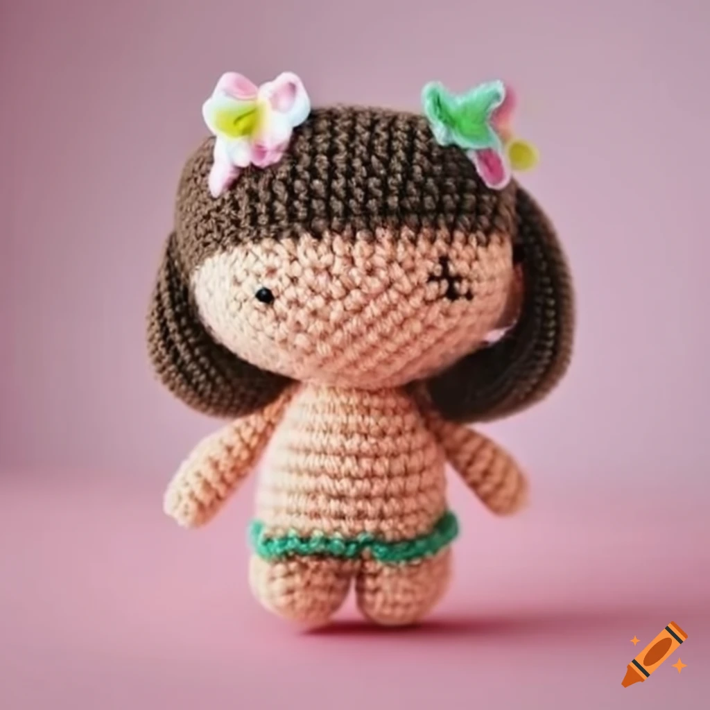 amigurumi of a cute little girl