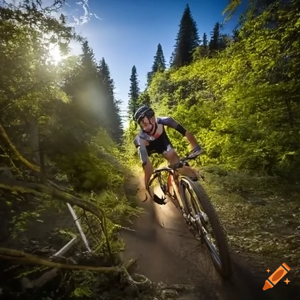 mountain biking in the garrigue landscape