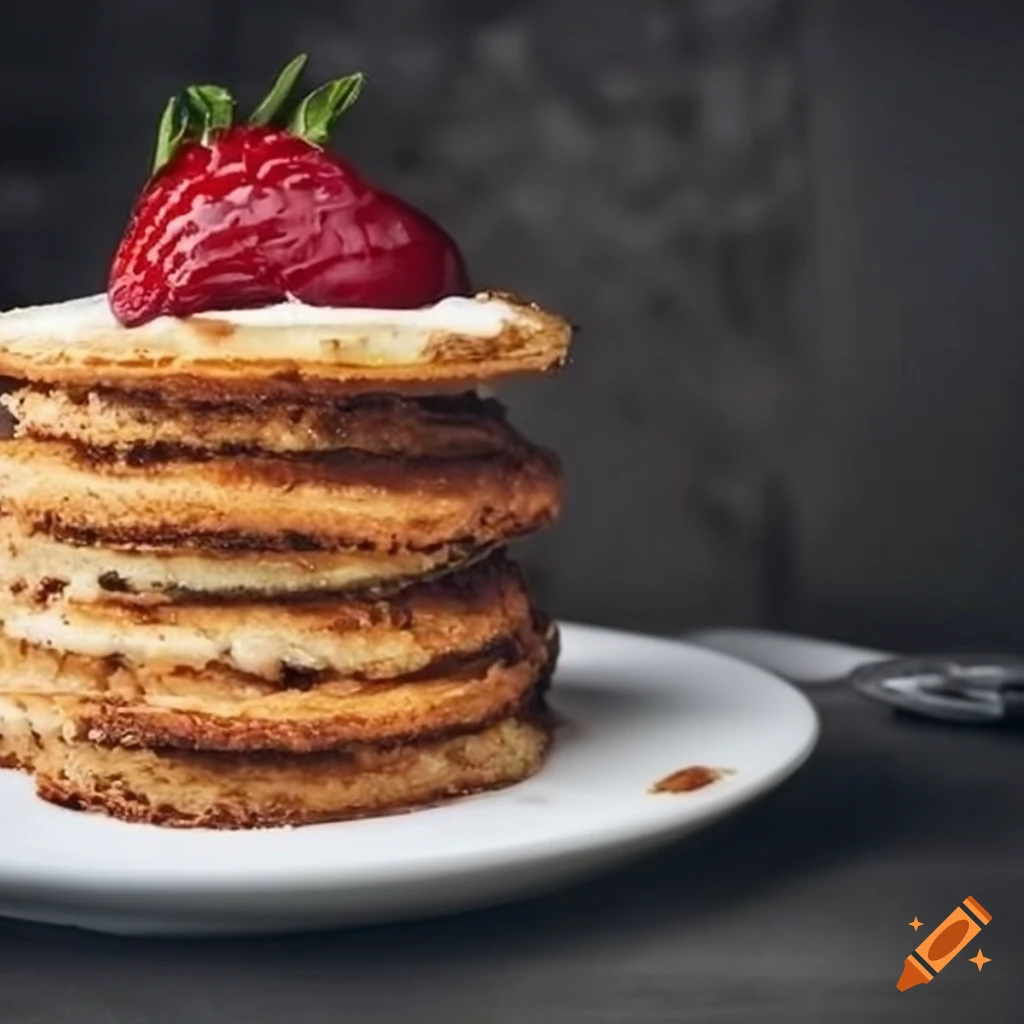 delicious stack of pancakes on a plate
