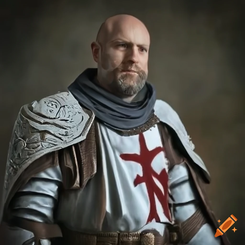 image of a powerful male templar cleric