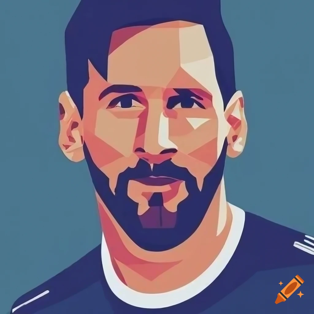 Messi on craiyon