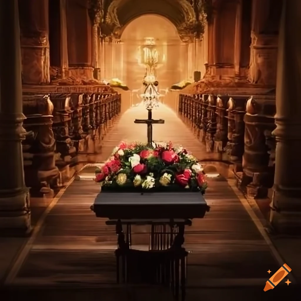 Funeral ceremony on Craiyon