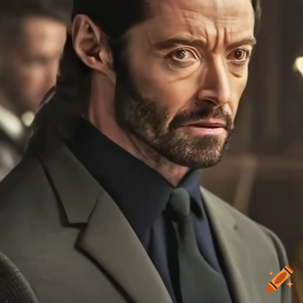Hugh jackman as john wick on Craiyon