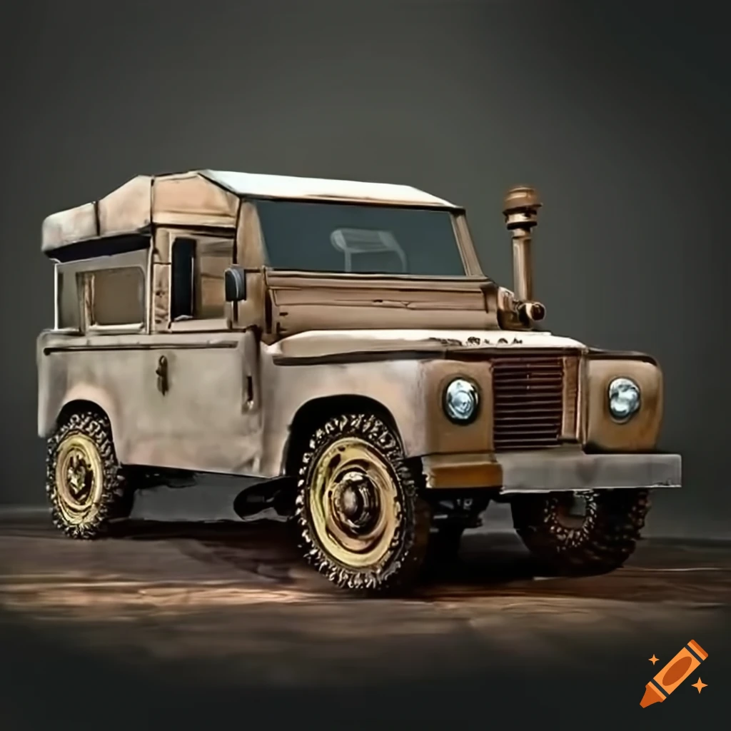 steampunk version of a Land Rover