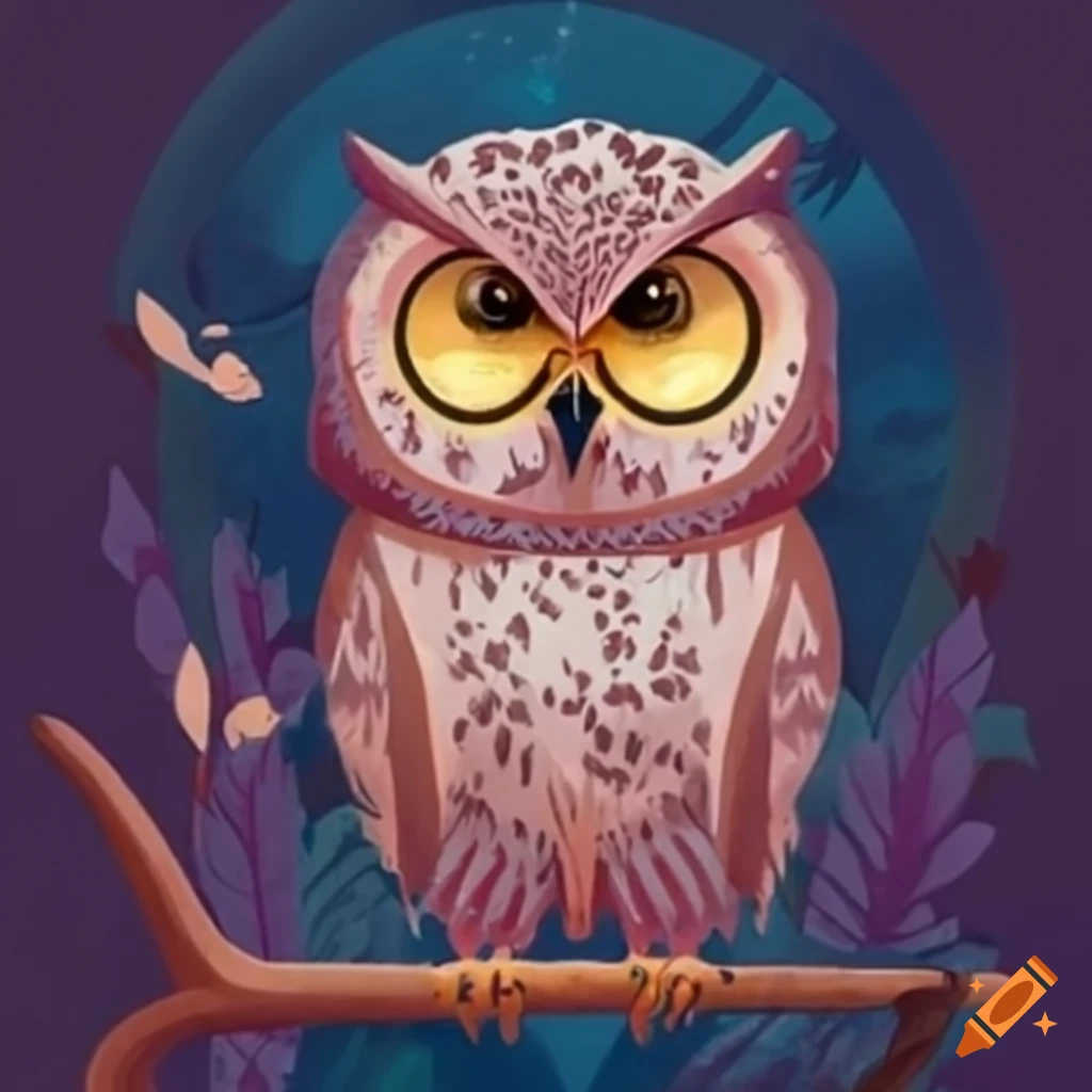 cover-of-a-book-with-an-owl-on-craiyon