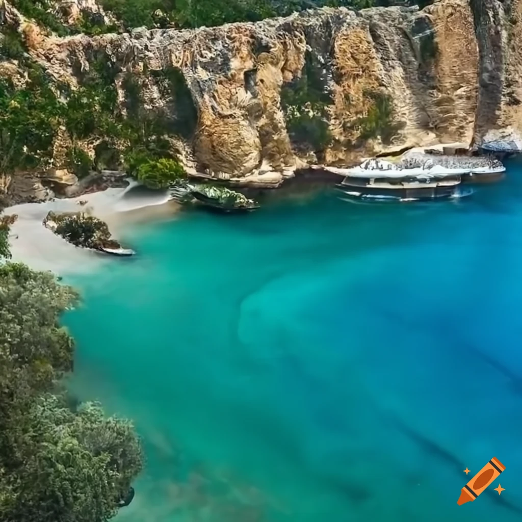 view of a Mediterranean sea resort