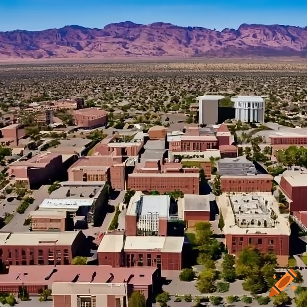 Aerial view of arizona state university polytechnic campus
