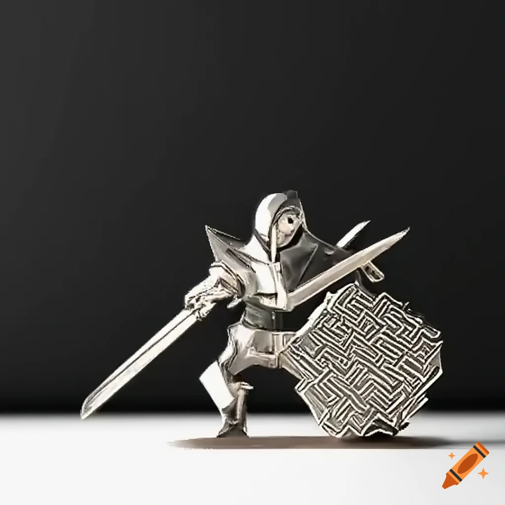 Metal sculpture of zelda game on Craiyon