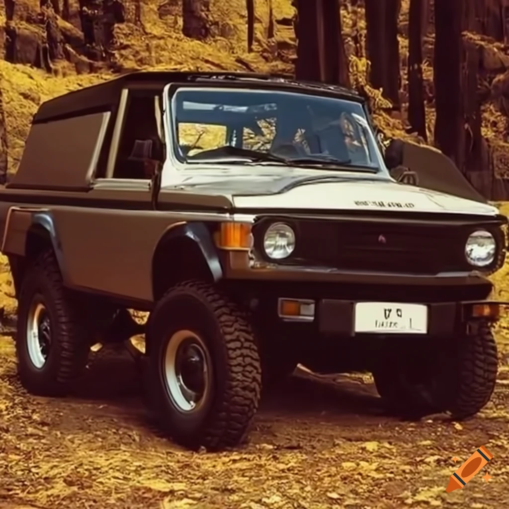 Classic offroad vehicle by toyota and mitsubishi on Craiyon