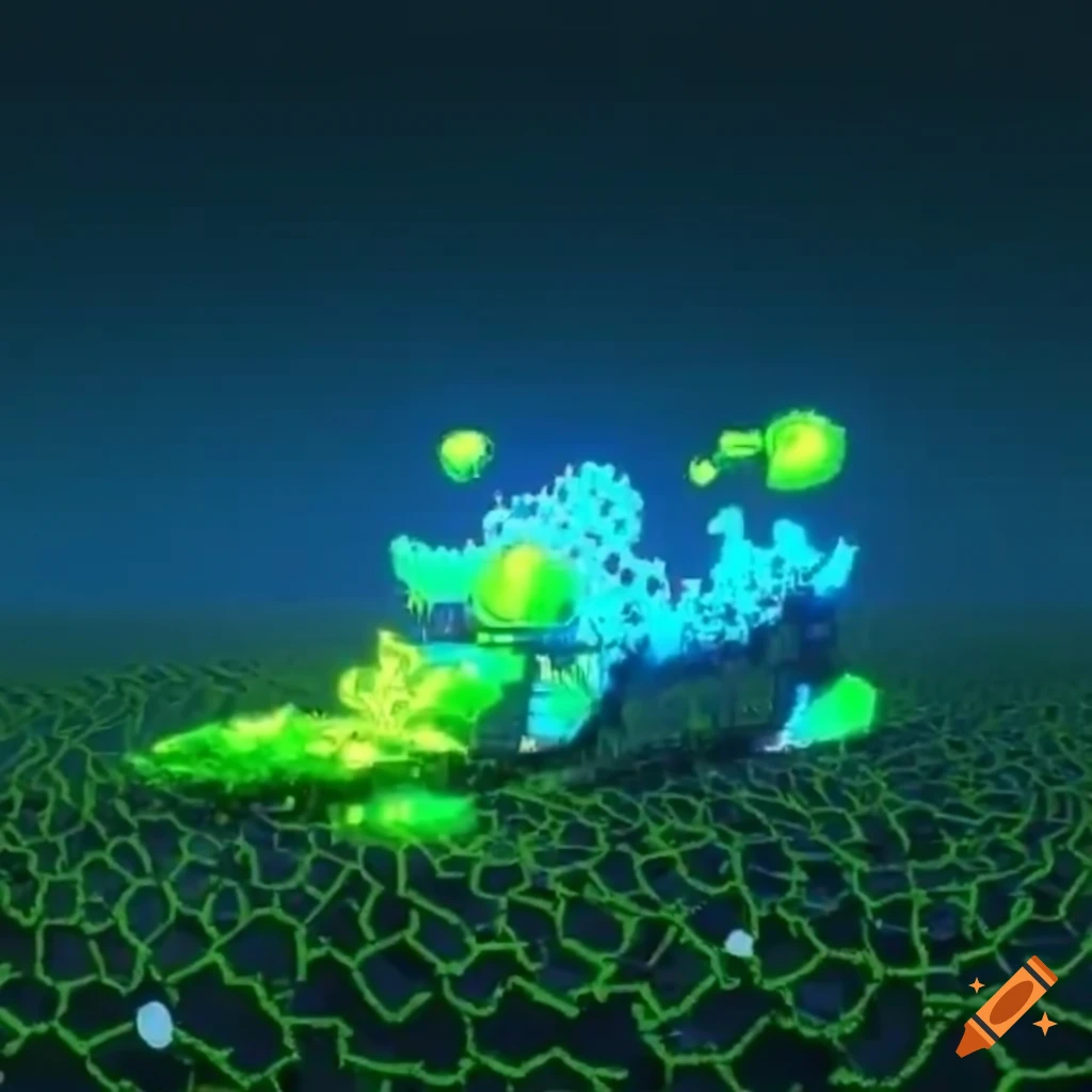 artistic representation of AlphaFold